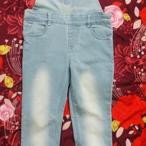 Super Denim Quality Dungaree In Sky Blue Colour