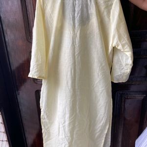 Pastel Yellow Kurti - Unused