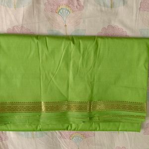 Parrot Green Saree