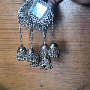 Heavy Mirror Jhumka