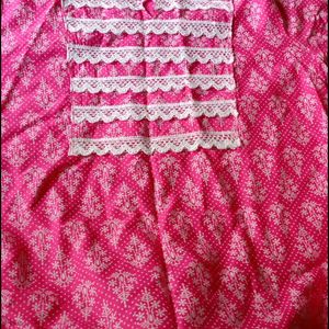 Pink Kurti Set