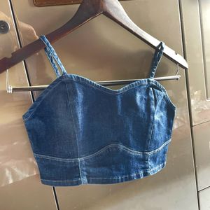 Nuon Denim Bralette Top