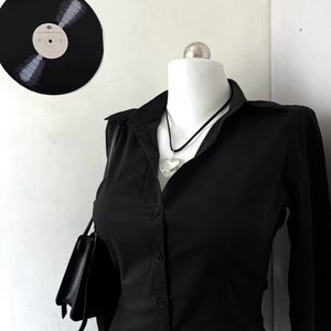 H&M Black fitted Shirt