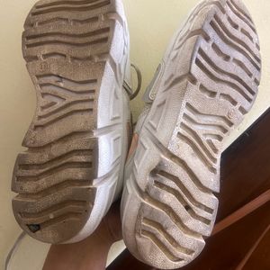 Beige Chunky Sneakers - Lightly Used, Ready for a