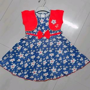 Printed Frock For Baby Girl