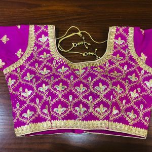 Gota pati embroidery blouse