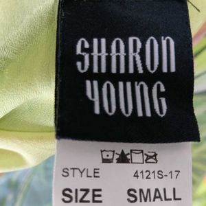 Sharon Young Tropical Print Skirt From USA