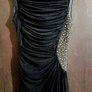 black net party gown