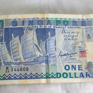 Singapore One Dollar Note