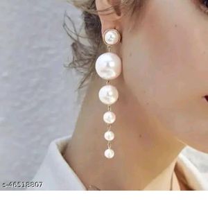 Pearl Long Earrings