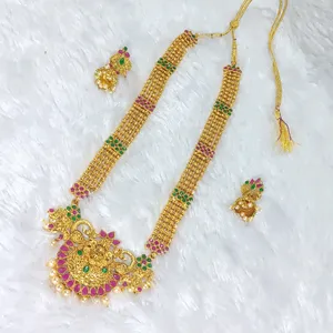 Temple Jewellery Long Set