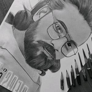 Portrait arts Work Handmade Draw