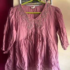 Janasya Pink Top