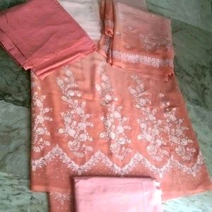 4 Piece fancy gerogette mix suit (unstitched)