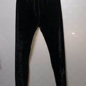 Black Velvet Pants