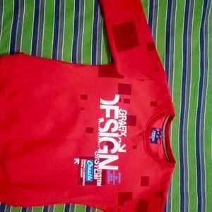 Boys Red Sweat Shirt