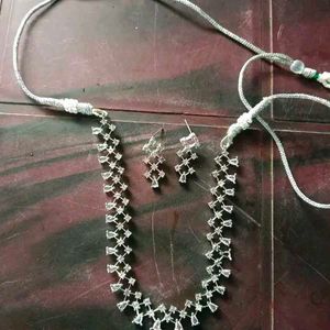 American Diamond Jewellery Set