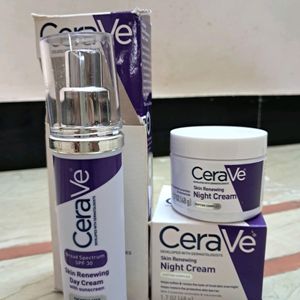 CeraVe Skin Renewing DayCream & NightCream