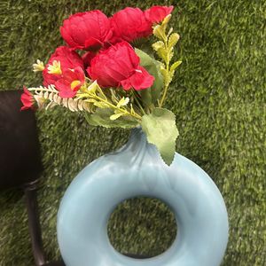 Artificial Flower With Plastic Pot