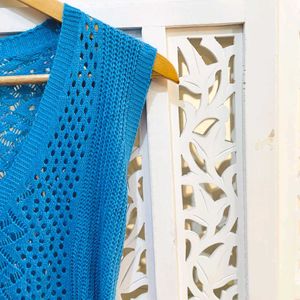 Pinterest Crochet Blue Vest Top