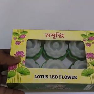 Lotus Led flower Diyas Candle