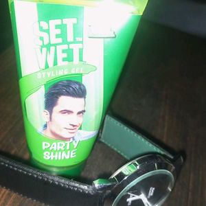 Watch And Set Wet Gel For Hair