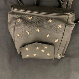 Stylish Black Star Studded Back Pack