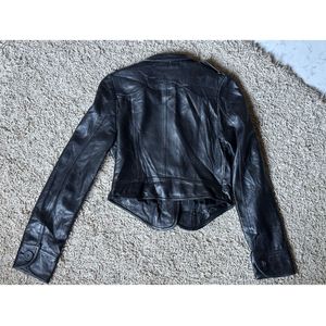 Sheepskin Leather Jacket - Cropped