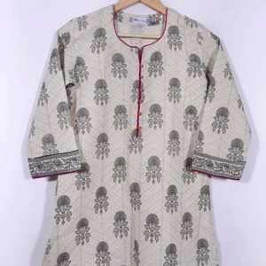 Westside Cream Printed Kurta(women's)