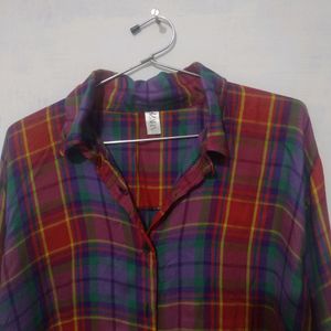 ZARA Oversized Checked Shirt