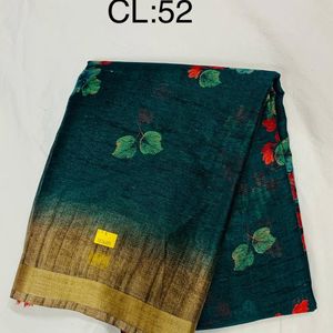 Printed Jute Cotton Jari