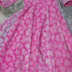 umbrella pink kurti