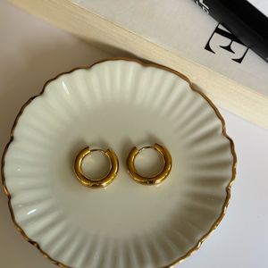 Basic Round Hoops Anti-tarnish