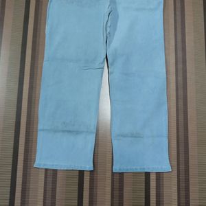 W-28 Size-34 Straight Women Denim Jeans