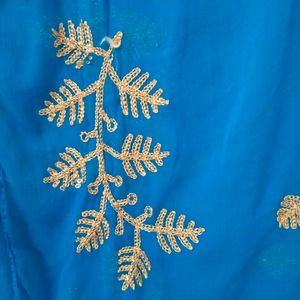 Dupatta Blue