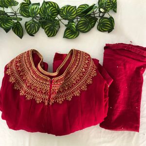 Dark Pink Embroidered 3pc Set  (Women’s)