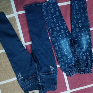 Combo Of 2 Jeans For 4-5 Years Old Girl