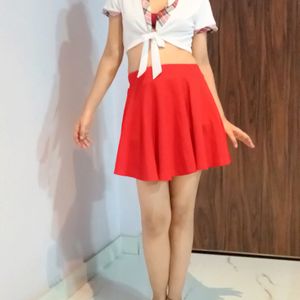 Red Funky Coord Set