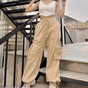 Trendy Korean Baggy Cargo Parachute Trouser