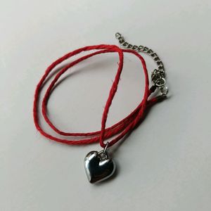 Y2K Heart In Red Cord