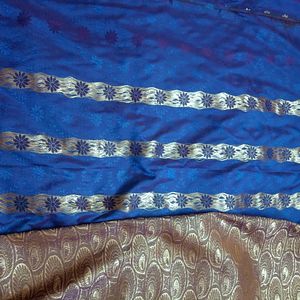 Blue Soft Silk Saree