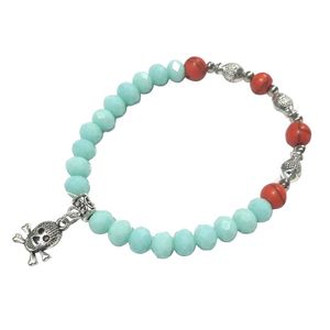 SHADE OF RED & AQUA FASHION BRACELETS