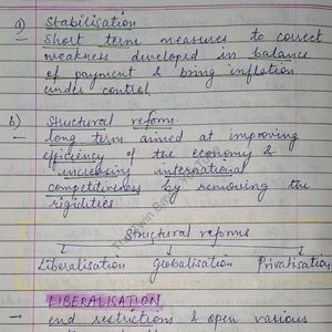 CLASS 12TH ECONOMICS HANDWRITTEN NOTES