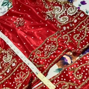 Wedding Wear Heavy Stone Bride Lehenga