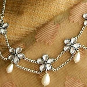 Pearl And Silver Necklace