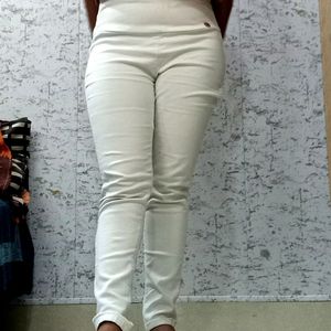 White High Rise Jeans