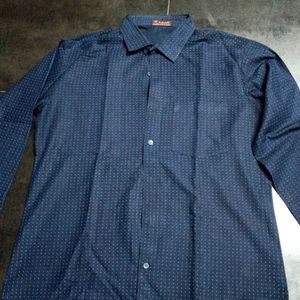 Navy Blue Premium Tailored Fit Shirt.