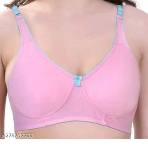 Women Everyday Bra In Size 34 Blue , Yellow, Pink