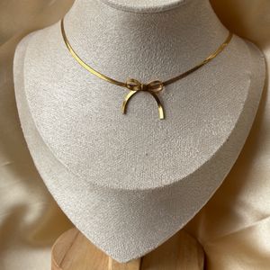 Bow Neckchain Anti-tarnish