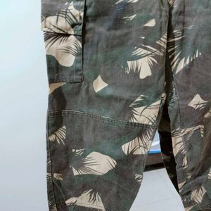 Military Print Cargo Pants